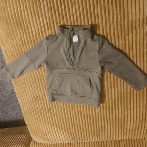 Olive Green Half-Zip Pullover